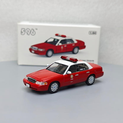 1/64 Scale Ford Crown Victoria LA Fire Department Diecast Model Car