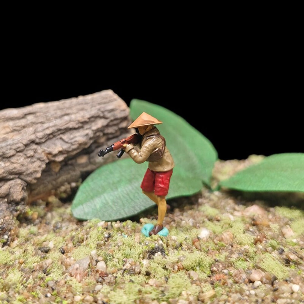 1/72 Scale Vietnamese Soldiers Painted Figures for Model Dioramas