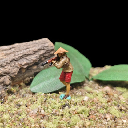 1/72 Scale Vietnamese Soldiers Painted Figures for Model Dioramas