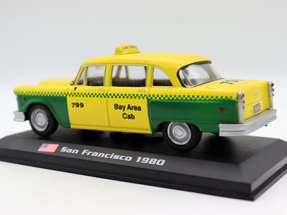 1/43 Scale 1980 Sanfrancisco Checker Taxi Diecast Model Car