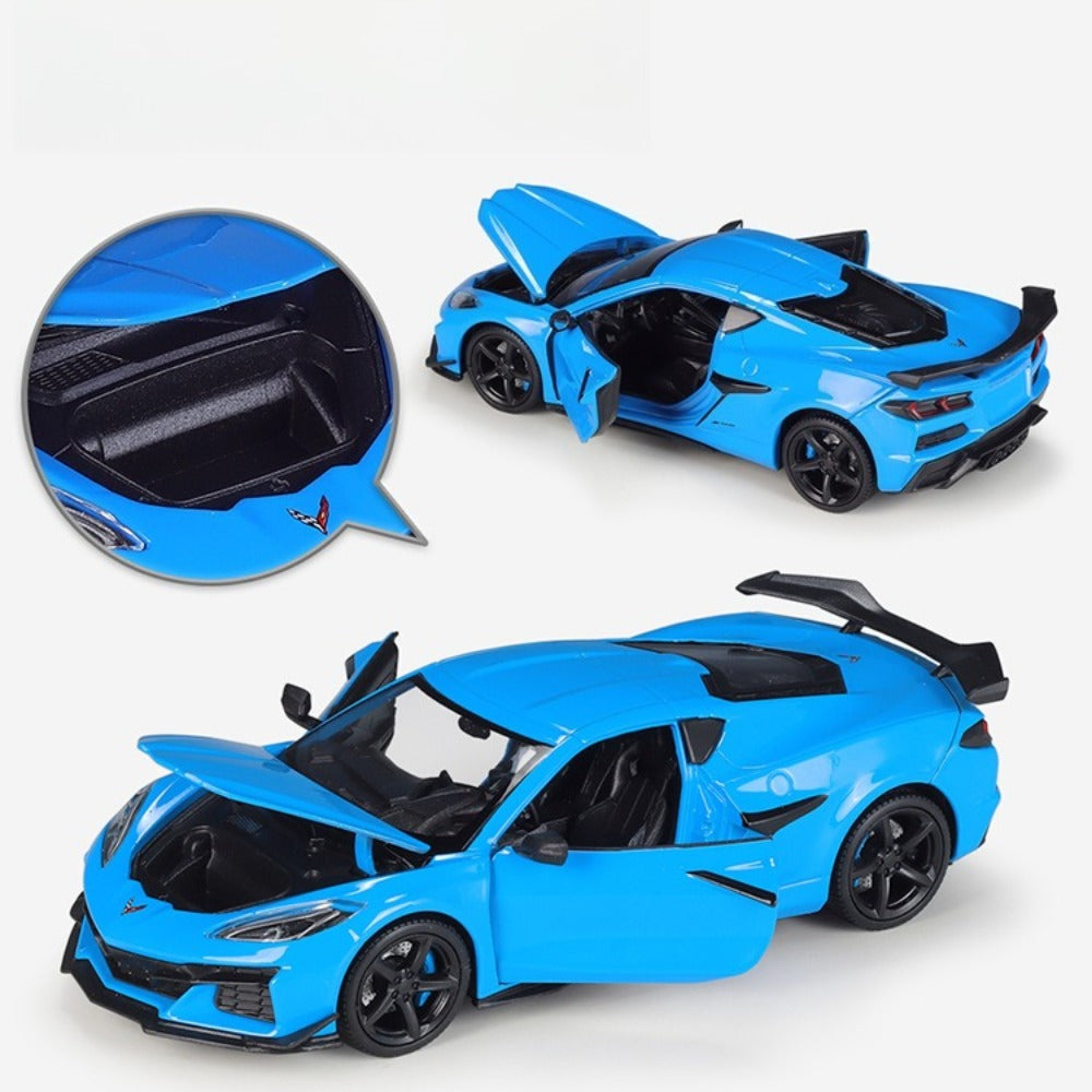 1/24 Scale 2023 Chevrolet Corvette Z06 Sports Car Diecast Model