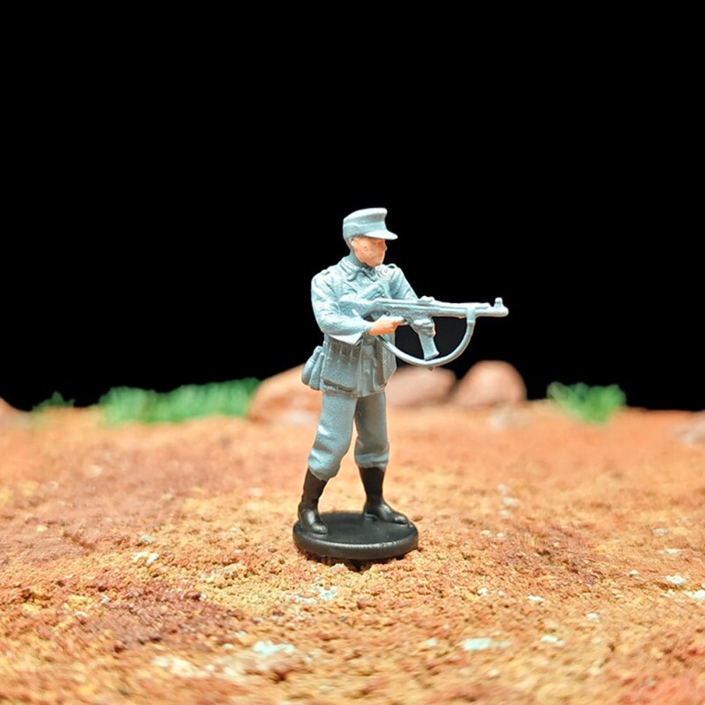 1/72 Scale WWII German Army Soldiers Painted Figures for Model Dioramas