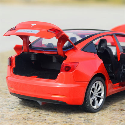 1/24 Scale Tesla Model 3 Electric Car Diecast Model