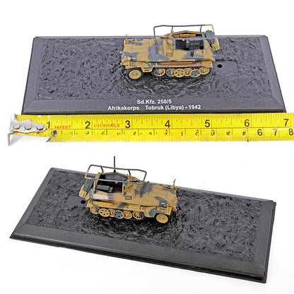 1/72 Scale WWII German Sd.Kfz. 250 Half-Track Panzer Tank Sturmgeschütz III Assault Gun Diecast Model