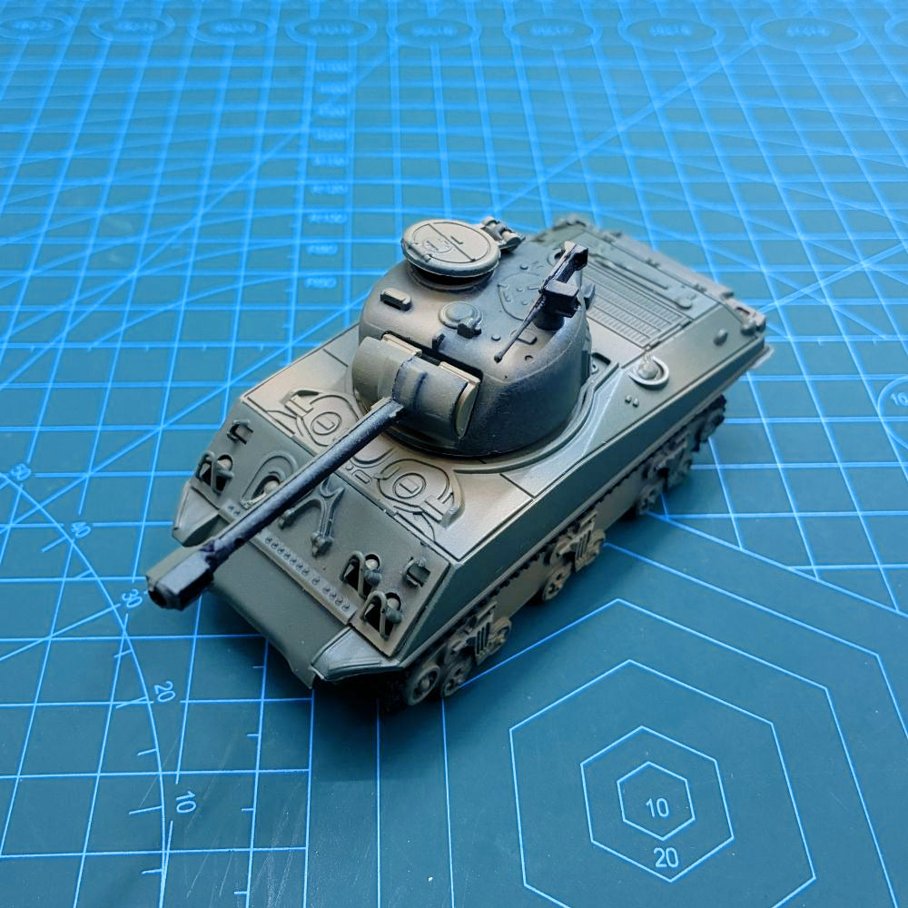 1/72 Scale M4A3 Sherman Medium Tank Pre-built Plastic Collectible Model