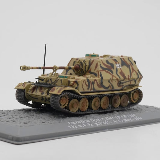 1/72 Scale 1944 Elefant WWII German Heavy Tank Destroyer Panzerjäger Tiger (P) Sd.Kfz. 184 Diecast Model
