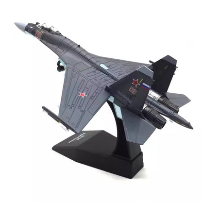 Russian Air Force Su-35 Flanker-E Fighter 1/100 Scale Diecast Aircraft Model