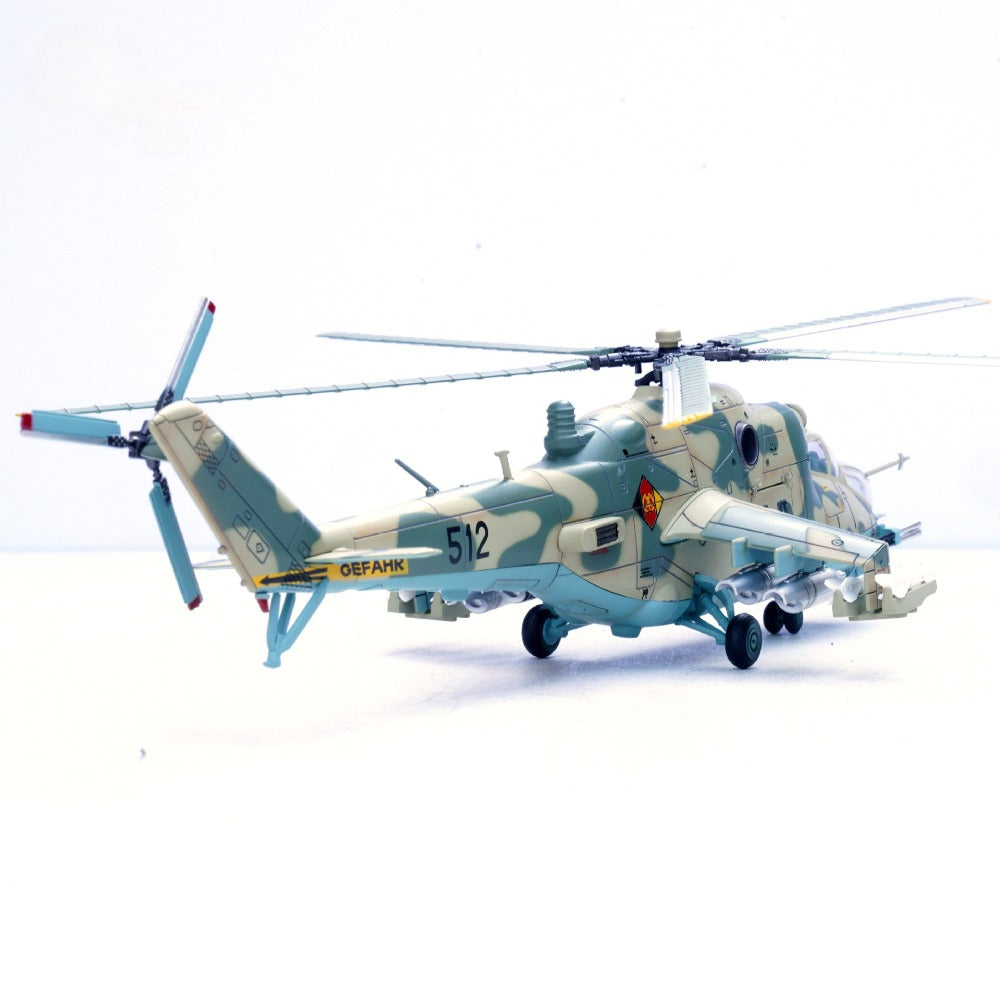 1/72 Scale Mil Mi-24P Helicopter East German Air Force Basepohl Air Base Diecast Model