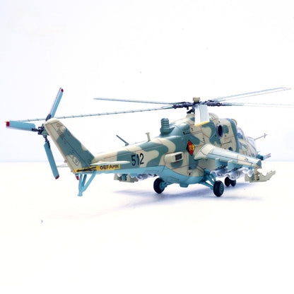 1/72 Scale Mil Mi-24P Helicopter East German Air Force Basepohl Air Base Diecast Model