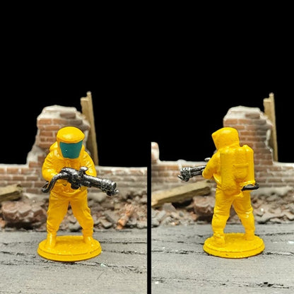 1/72 Scale Biochemical Soldiers Painted Figures for Model Dioramas