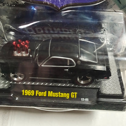 1/64 Scale 1969 Ford Mustang GT M2 Ground Pounders Diecast Model Car