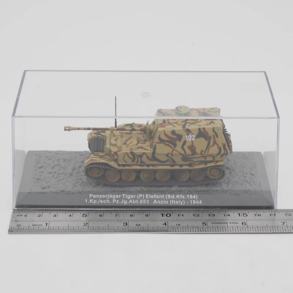 1/72 Scale 1944 Elefant WWII German Heavy Tank Destroyer Panzerjäger Tiger (P) Sd.Kfz. 184 Diecast Model