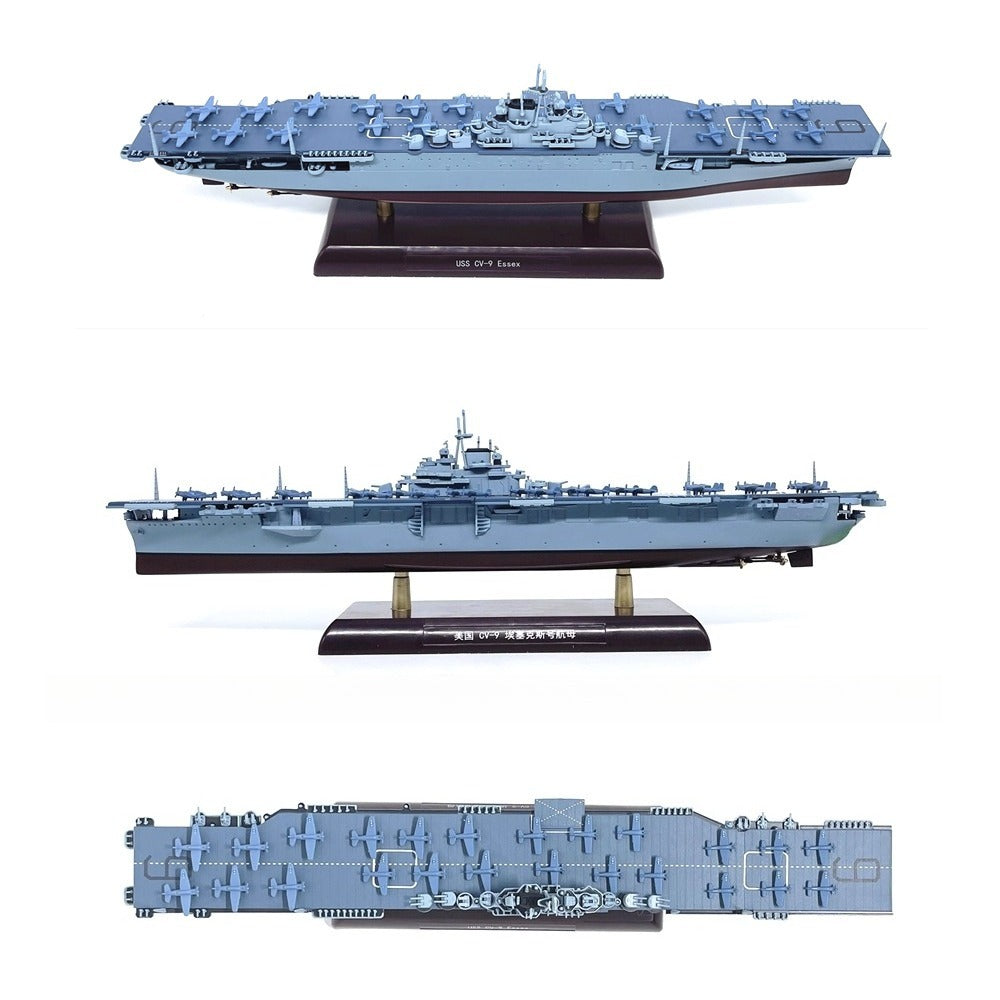 1/1000 Scale USS Essex CV-9 Aircraft Carrier WWII US Navy Diecast Model Ship