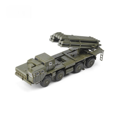1/72 Scale BM-30 9K58 Smerch Tornado Russian Multiple Rocket Launcher Pre-built Plastic Collectible Model