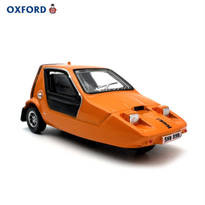 1/76 Scale Bond Bug 3-Wheeled Automobile Orange Diecast Model Car