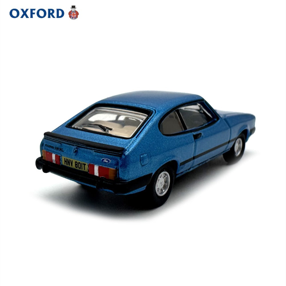 1/76 Scale Ford Capri Mk3 Blue Diecast Model Car