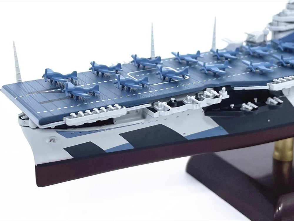 1/1000 Scale USS Ticonderoga CV-14 Aircraft Carrier WWII US Navy Diecast Model Ship