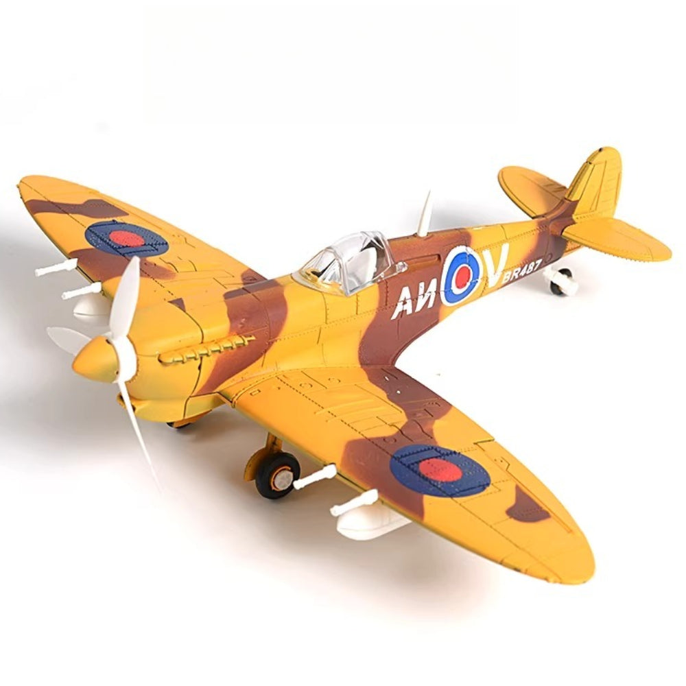 1/48 Scale Supermarine Spitfire WWII British Fighter Pre-built Plastic Collectible Model Aircraft