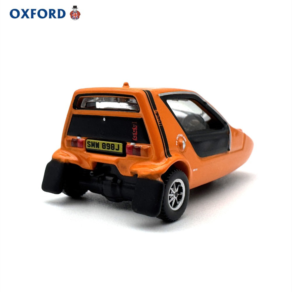 1/76 Scale Bond Bug 3-Wheeled Automobile Orange Diecast Model Car