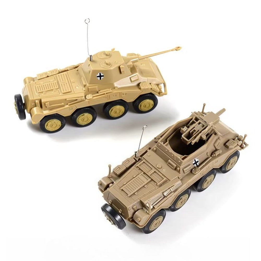 1/72 Scale Sd.Kfz. 234 WWII German Armoured Car Pre-built Plastic Collectible Model