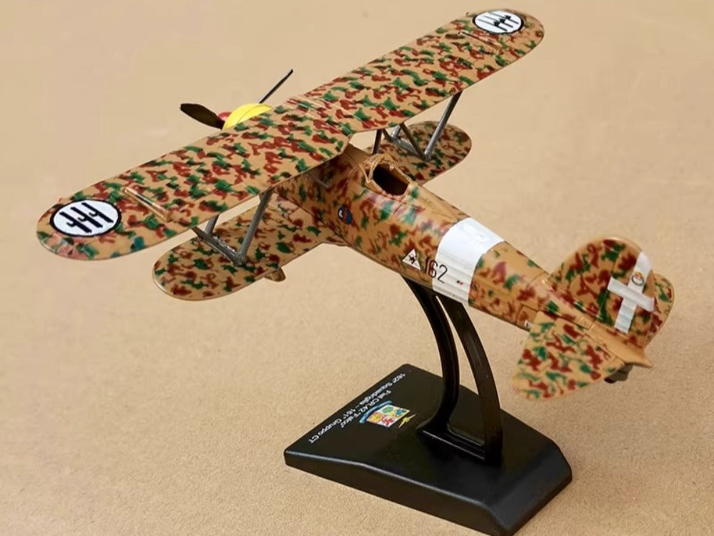 1/72 Scale Fiat CR.42 Falco WWII Italy Sesquiplane Fighter Diecast Model Aircraft
