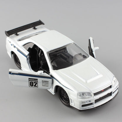 1/32 Scale 2002 Nissan Skyline GT-R Sports Car Diecast Model