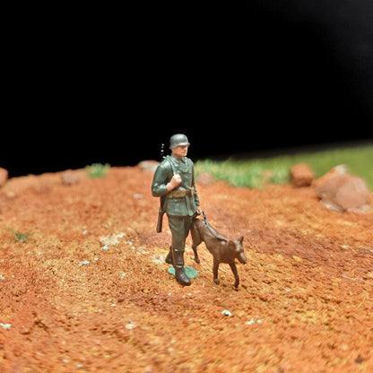 1/72 Scale WWII Army Soldiers Painted Figurines Set for Model Dioramas