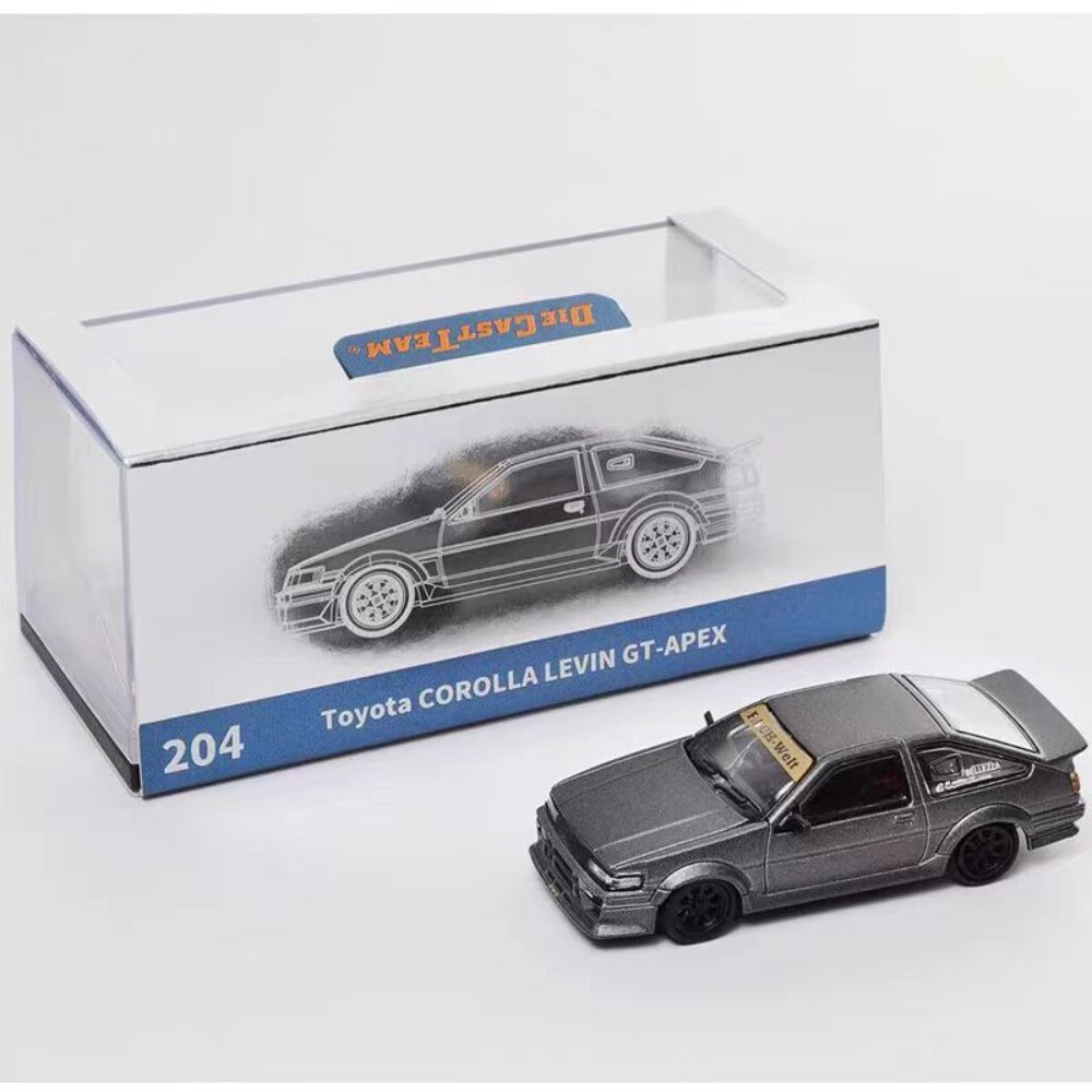 1/64 Scale Toyota AE86 Corolla Levin GT-APEX Diecast Model Car