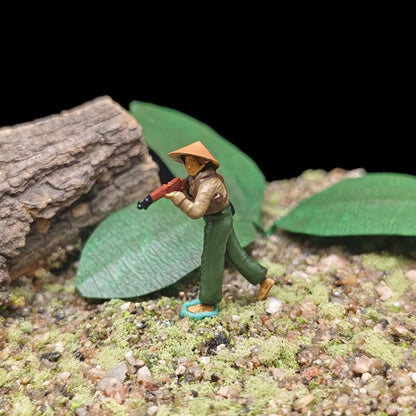 1/72 Scale Vietnamese Soldiers Painted Figures for Model Dioramas