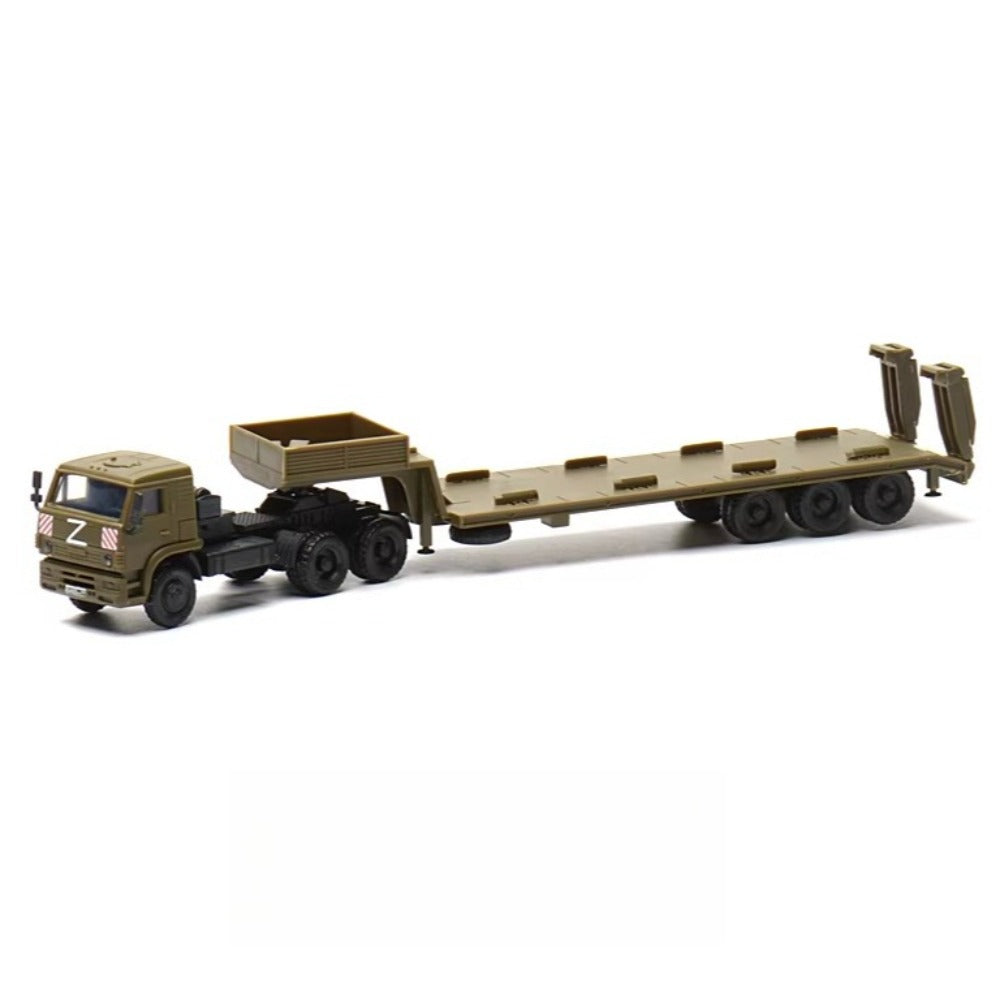 1/72 Scale KamAZ-5350 Mustang Russian Military Truck Pre-built Plastic Collectible Model