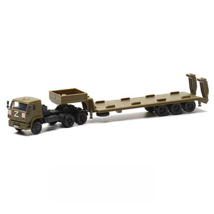1/72 Scale KamAZ-5350 Mustang Russian Military Truck Pre-built Plastic Collectible Model