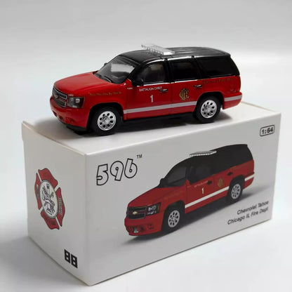 1/64 Scale Chevrolet Tahoe Chicago Fire Department Battalion Chief Diecast Model Car
