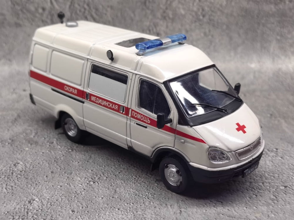 1/43 Scale GAZ-32214 Russian Ambulance Diecast Model Car
