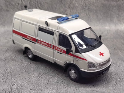 1/43 Scale GAZ-32214 Russian Ambulance Diecast Model Car