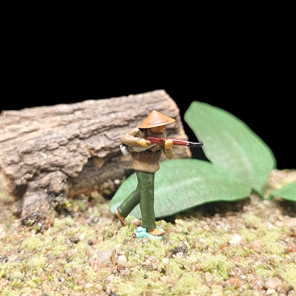 1/72 Scale Vietnamese Soldiers Painted Figures for Model Dioramas