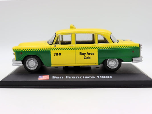 1/43 Scale 1980 Sanfrancisco Checker Taxi Diecast Model Car