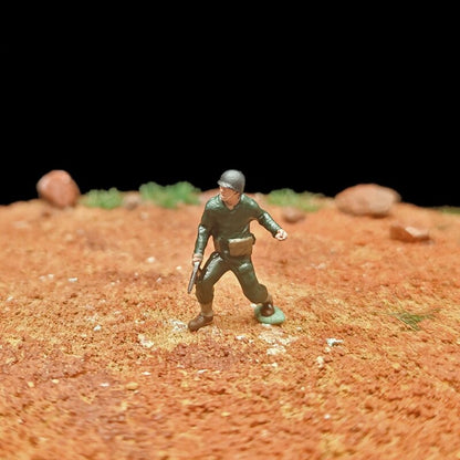 1/72 Scale WWII Street Combat Soldiers Painted Figures for Model Dioramas