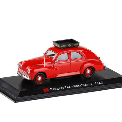 1/43 Scale 1960 Peugeot 203 Casablanca Taxi Diecast Model Car