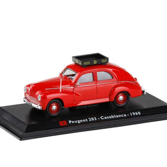 1/43 Scale 1960 Peugeot 203 Casablanca Taxi Diecast Model Car