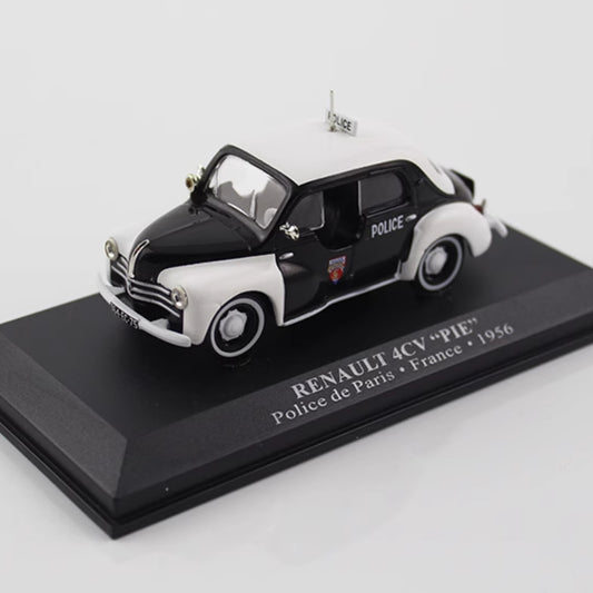 1/43 Scale 1956 Renault 4CV Pie France Police Car Diecast Model