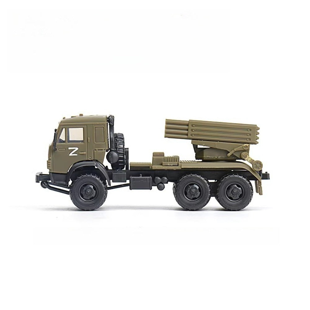 1/72 Scale KamAZ-5350 Mustang Russian Military Truck Pre-built Plastic Collectible Model