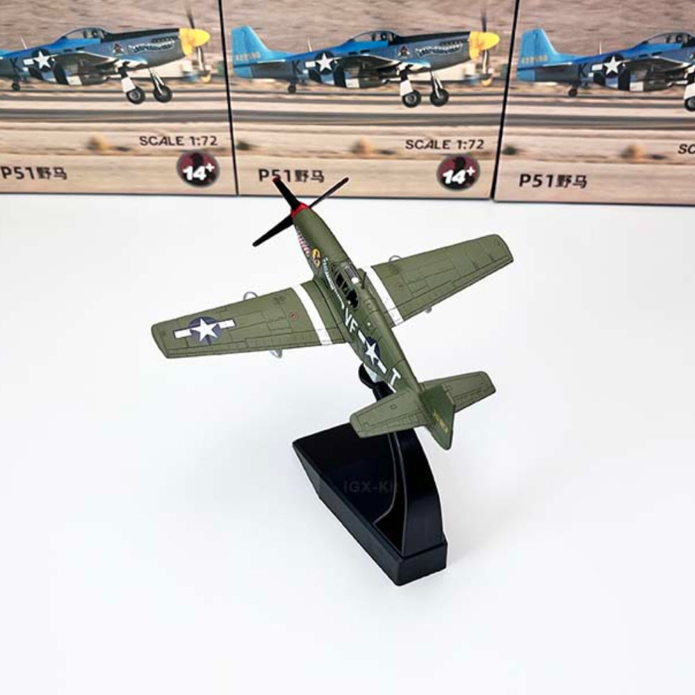1/72 Scale North American P-51 Mustang 36913 VF-T WWII Fighter Diecast Model Aircraft