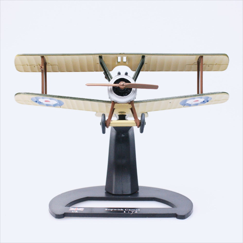 1/72 Scale Sopwith Camel WWI British Biplane Fighter Diecast Model Aircraft