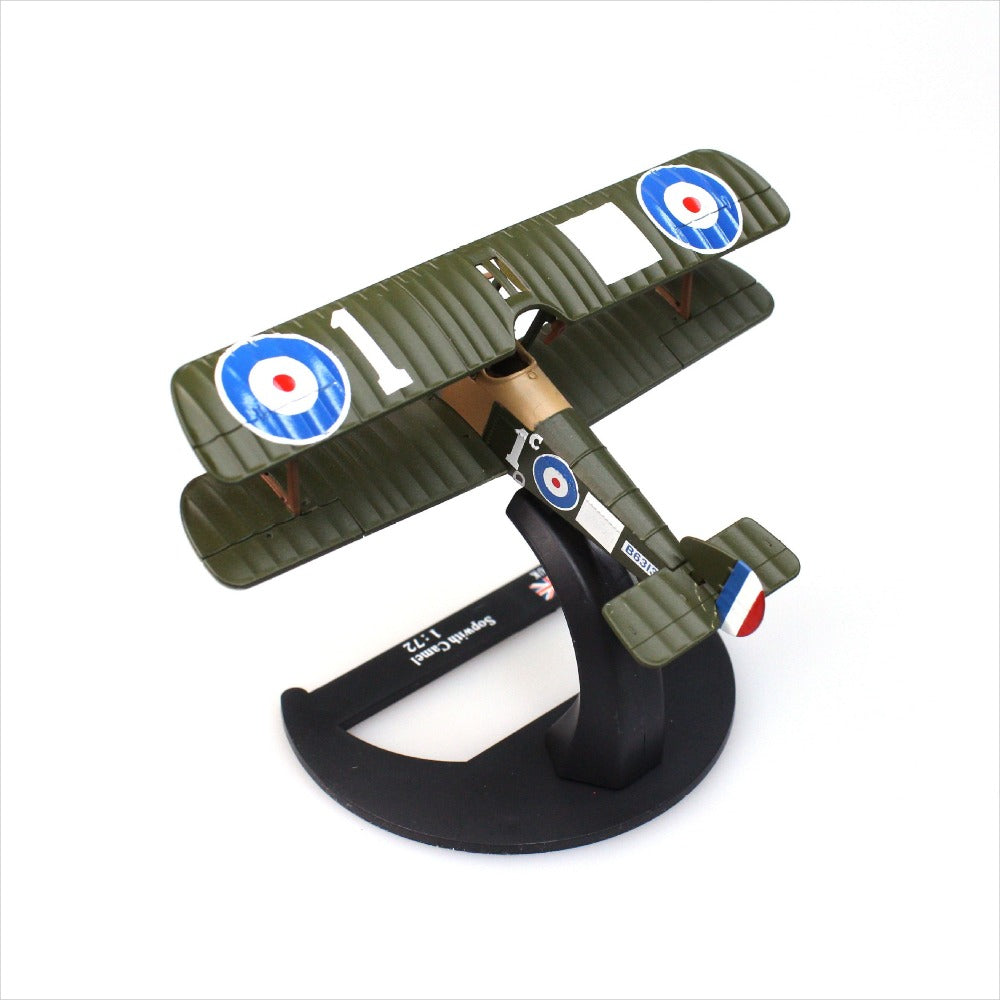 1/72 Scale Sopwith Camel WWI British Biplane Fighter Diecast Model Aircraft