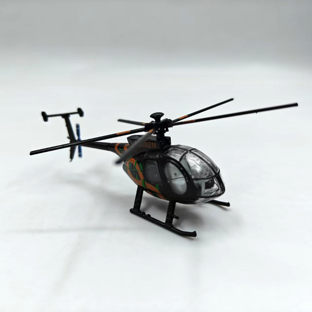 1/100 Scale MD 500 American Light Utility Helicopter Diecast Model