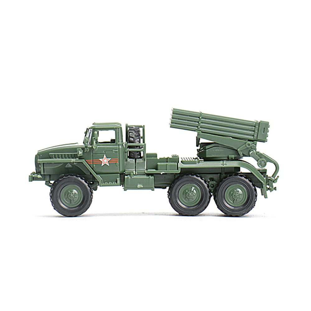 1/72 Scale BM-21 Grad Russian Multiple Rocket Launcher Pre-built Plastic Collectible Model