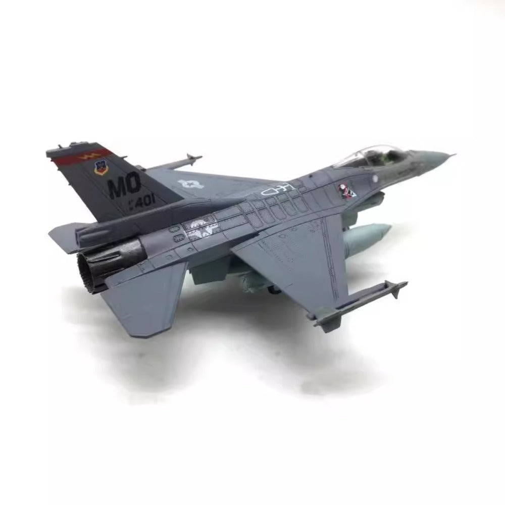 1/100 Scale USAF F-16C Fighting Falcon Multirole Fighter Diecast Model Aircraft