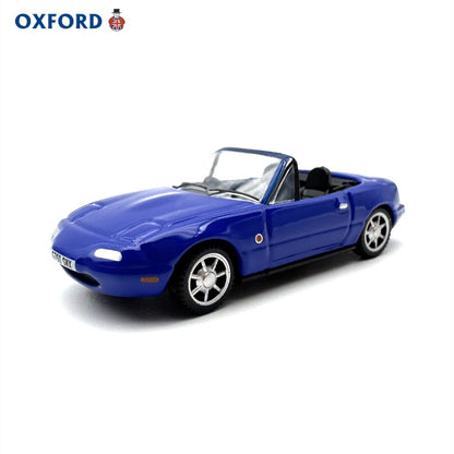 1/76 Scale Mazda MX-5 Sports Car Convertible Blue Diecast Model