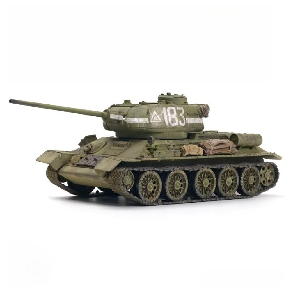 1/72 Scale T-34/85 WWII Soviet Medium Tank Pre-built Plastic Collectible Model