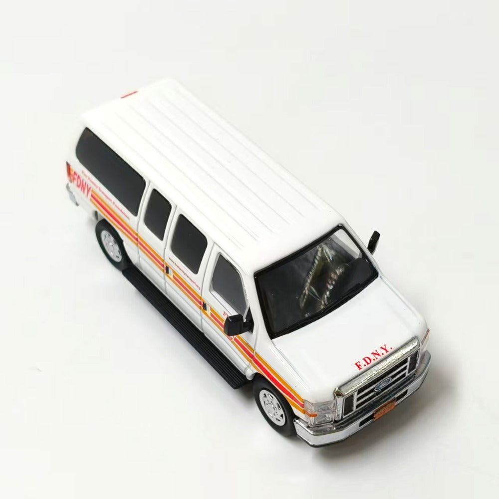 1/64 Scale Ford E-Series E-350 Van New York City Fire Department FDNY Diecast Model